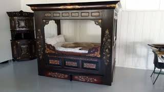 Beds 500 years old quot Boxbed quot review  Medieval antique box bed designsDotassociates [upl. by Gerson]