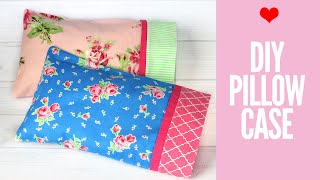 How to Make a Pillowcase – Pillowcase Pattern in 3 Sizes [upl. by Marilla]