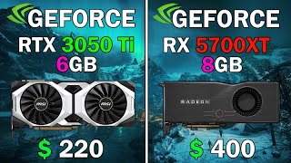 RTX 3050 Ti vs RX 5700XT  Test in 12 Games [upl. by Sirotek]