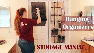 STORAGE MANIAC HANGING SHOE ORGANIZERS 🍀 20POCKET amp 12POCKET OVER THE DOOR REVIEW 👈 [upl. by Elocen]