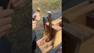 First time flintlock shooter on a Pedersoli Kentucky pistol muzzleloader [upl. by Idihsar]