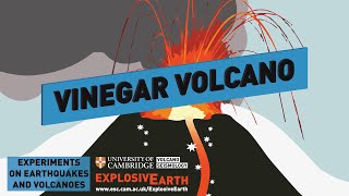 Vinegar Volcano  Experiments on Earthquakes and Volcanoes [upl. by Jessa]