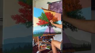 ✨Natural tree art 2 ✨ painting 😊❤️‍🩹  shorts art painting [upl. by Carissa]