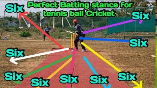 इस Batting stance से जायेंगे ग्राउंड के चारों तरफ छ्क्के Best batting stance for tennis ball cricket [upl. by Aiuqal746]