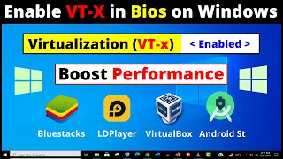 How to Enable Virtualization in Windows 10  2 Ways to Enable VTx in Bios Settings Easily [upl. by Stephen]