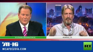 John McAfee Reveals To FBI On National TV How To Crack The iPhone RT Interview [upl. by Neelik313]