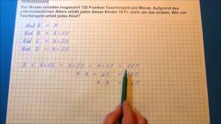 Tutorial Verteilrechnung Aufnahmeprüfung Gymnasium 6 Klasse [upl. by Anyr]