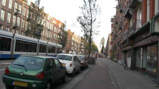 Cycling Admiraal de Ruijterweg  De Clerqstraat Amsterdam [upl. by Greabe]