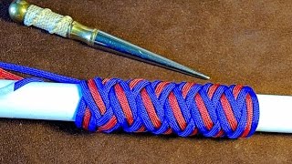 Paracord Two Bight Multi Lead Turks Head Covering Knot Easy Tutorial Long Turks Head 🛠 [upl. by Aylmar]