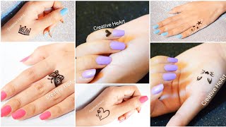 Cute Mehndi Tattoos❤️  6 Different types of Mehndi Tattoo Designs for Beginners [upl. by Malaspina456]