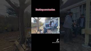 Decking constructionrenovation carpentry diyhomerenovation [upl. by Ladnyc]