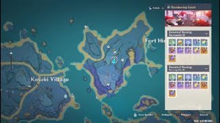 How To Unlock New Domain Slumbering Court Husk Set and Clam Set Location Genshin Impact [upl. by Sukcirdor680]