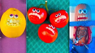 Food Surgery CSection Compilation Sad Emergency Fruit Surgeries  Discount Dentist TikTok Series [upl. by Anaila]