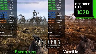 STALKER 2 Patch 101  Performance Comparison With Release Game  GTX 1070 Laptop  I7 7700HQ [upl. by Ydassac]