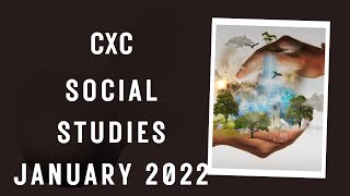 CXC SOCIAL STUDIES JANUARY 2022 Paper 2 questions only [upl. by Sheba375]