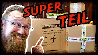 Drechselbank Record Power Coronet Herald Unboxing und Aufbau [upl. by Ennybor637]