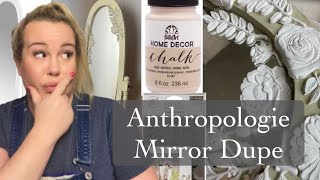 Anthropologie Dupe  IOD Molds  plaidcrafts  Redo a Standing Mirror plaidcollab iod [upl. by Ytsim]