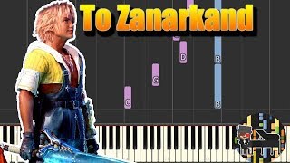 To Zanarkand  Final Fantasy X Piano Tutorial Synthesia HD Cover [upl. by Julianna]