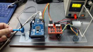 H Bridge DC Motor Controller with Arduino Mega [upl. by Arotak]