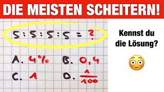 An dieser Aufgabe scheitern die meisten Du auch [upl. by Richter]