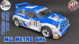 MG Metro 6R4 Group B rally car  Part 4  Final  Building the Belkits 124 Model kit [upl. by Tine]