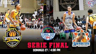 SERIE FINAL TRINITARIOS VS ABORIGEN  3ER JUEGO tbssanjuan abasanj tvcanalsur84 [upl. by Enella]