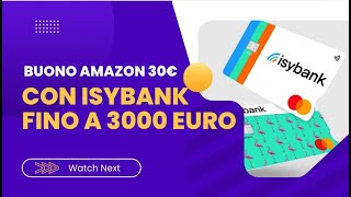 ISYBANK 30€ in REGALO per TUTTI ✅ [upl. by Cho]