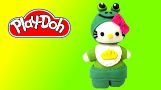 How to make Play Doh Hello Kitty The Frog Prince [upl. by Kiri887]