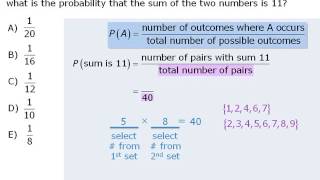 2 GMAT Practice Question Sum of 11 [upl. by Cord]