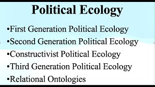 Political Ecology [upl. by Jilli805]