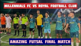 Nagaland Open Futsal Final match  Royal fc vs Millennials fc at Shalom ground Burma Camp Dimapur [upl. by Eirollam718]