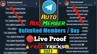 How to add unlimited Telegram members to your own group 2024 FREE [upl. by Fernald]