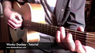 Wonky Donkey  Guitar Tutorial [upl. by Nollat103]