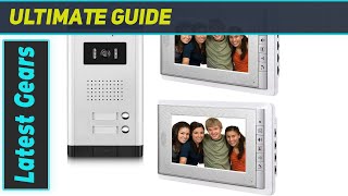 AMOCAM 2 Units Apartment Video Intercom System with 7 Inch Monitor  Best Home Security [upl. by Selwin735]