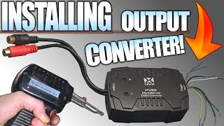 How To INSTALL a Line Output Converter w Stock Radio amp Speakers 4 Aftermarket SUB AMP Installation [upl. by Christophe536]