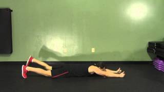 Alternating Superman  HASfit Low Back Exercises  Lower Back Exercise [upl. by Britni]