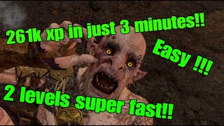 HOW TO LEVEL UP INSANELY FAST IN SHADOW OF WAR [upl. by Odlavso]