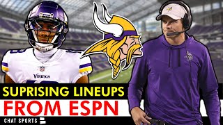 Minnesota Vikings SURPRISE Starting Lineup Revealed By ESPN PreNFL Training Camp [upl. by Navaj]