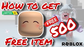 FREE ITEM ด่วน แจกตอนนี้ สอนรับของฟรี หน้ากาก น่ารักมาก รับฟรีในแมพ LIMITED UGC✨ROBLOX [upl. by Schoof]