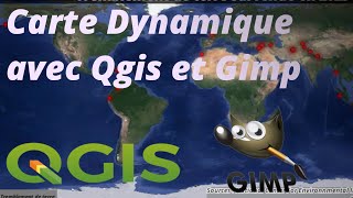 Carte Animée avec QGIS  temporal manager  et GIMP 30DAYMAPCHALLENGE 2023 [upl. by Henrie458]