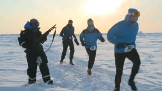 NordpolMarathon in Schnee und Eis [upl. by Erida]