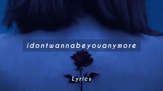 Billie Eilish  idontwannabeyouanymore lyrics [upl. by Longley504]