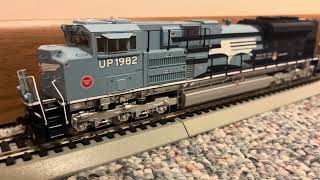 Review of the Athearn Genesis UP Missouri Pacific heritage unit with DCC and sound ATHG01982 [upl. by Damita]