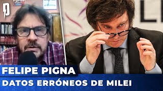 Felipe Pigna y los DATOS ERRÓNEOS de MILEI [upl. by Lrac]