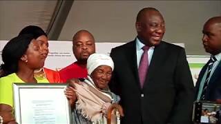 President Ramaphosa Land handover [upl. by Ahsenor]