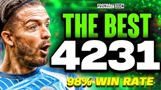 The BEST 4231 FM24 Tactic 98 Win Rate  Football Manager 2024 [upl. by Geerts]