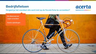 ETION  De bedrijfsfiets op de fiscale fiche [upl. by Gaven]