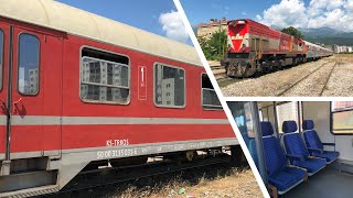 Eisenbahn im Kosovo Mitfahrt im letzten Personenzug Pristina  Peja im ex DB Regio nWagen [upl. by Amhser]