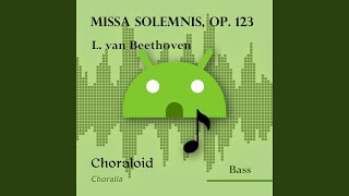 Missa solemnis op 123 Agnus Dei bar 163  266 Voice with metronome [upl. by Ariaes267]