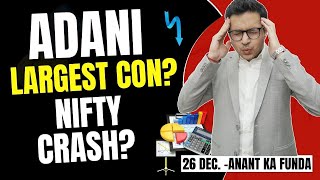 Adani Largest Con in Corporate History  Stock market crash [upl. by Acimaj]